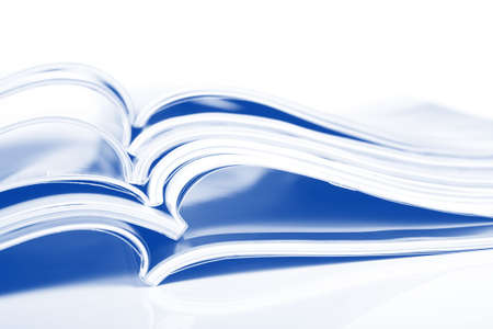 Magazines over whiteの写真素材