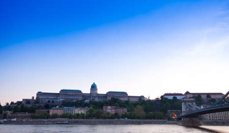 Night lights in Budapest-Hungaryの写真素材