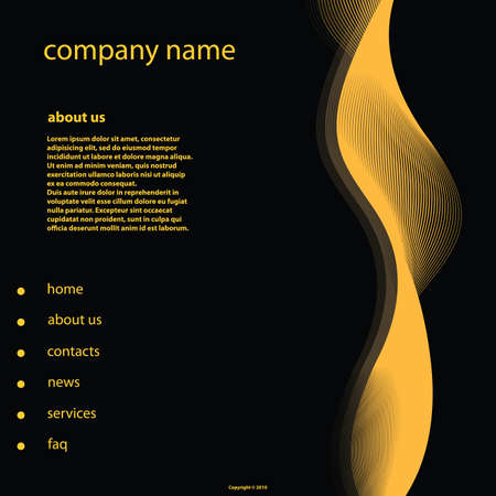 Website Template Vectorのイラスト素材