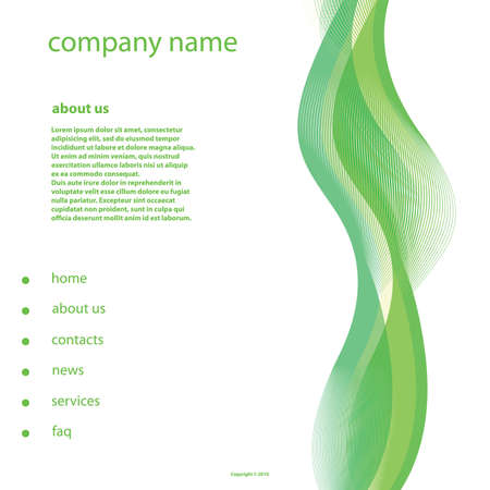 Website Template Vectorのイラスト素材