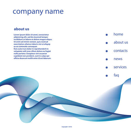 Website Template Vectorのイラスト素材