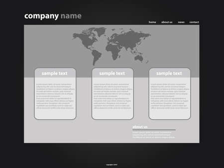 Website Template Vectorのイラスト素材