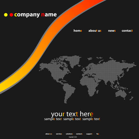 Website Template Vectorのイラスト素材