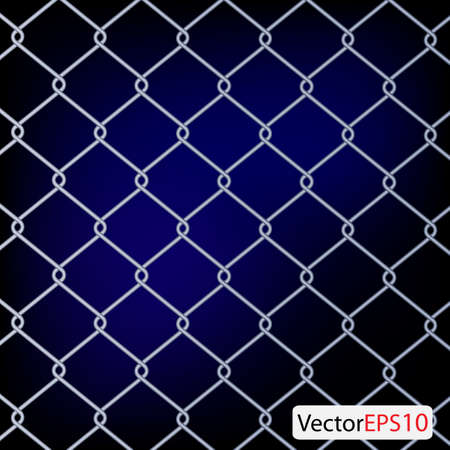 chain Fence. Vector illustrationのイラスト素材