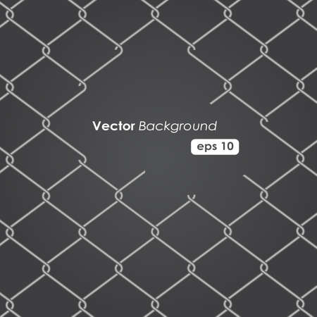 chain Fence. Vector illustrationのイラスト素材