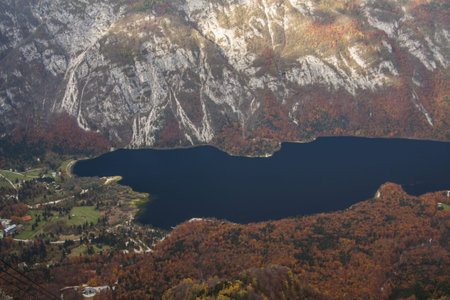 Lake Bohinj, Slovenia の写真素材