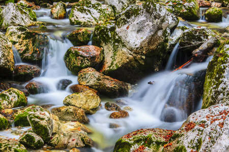 Waterfall Savica, Sloveniaの写真素材