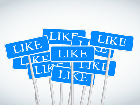 Social media concept vector background