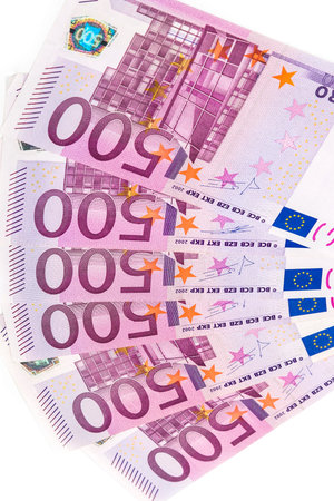 Euro money bank bills