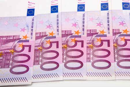 Euro money bank bills