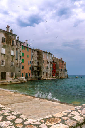 Old town of Rovinj, Croatiaの写真素材