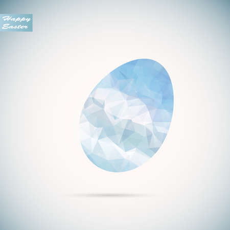 Vector polygon  easter egg background のイラスト素材