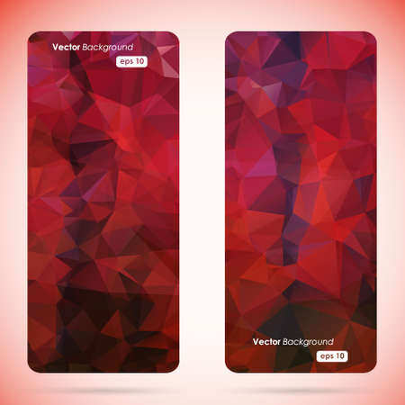Abstract geometric triangular banners set のイラスト素材