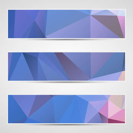 Abstract geometric triangular banners set eps10のイラスト素材