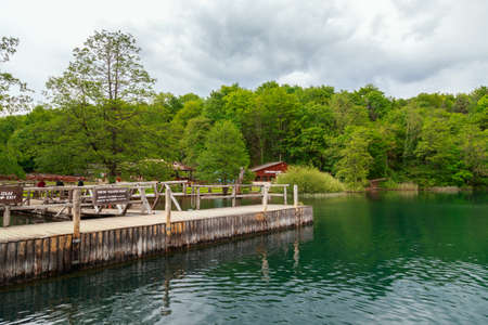 Plitvice Lakes national park in Croatiaの写真素材