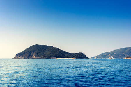 Beautiful sea landscapes on Zakynthos Island in Greeceの写真素材