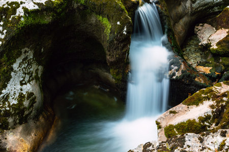 Canyon Mostnica near lake Bohinj in Slovenia (Mostnice Korita)