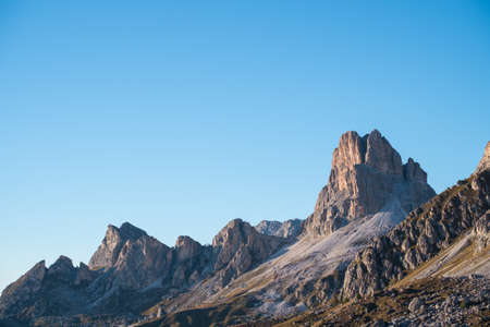 La Gusela, Nuvolau gruppe, South Tirol, dolomites mountains, Passo Giau, Dolomites, Italyの写真素材