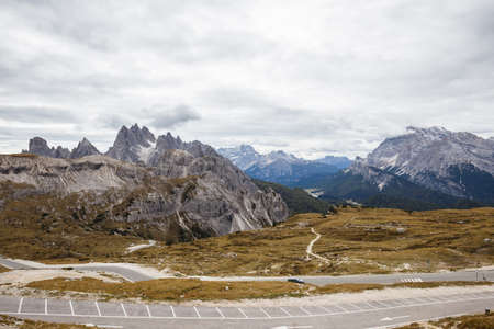 Dolomites mountain panorama ,Tre Cime Di Lavaredo,Italy,Europeの写真素材