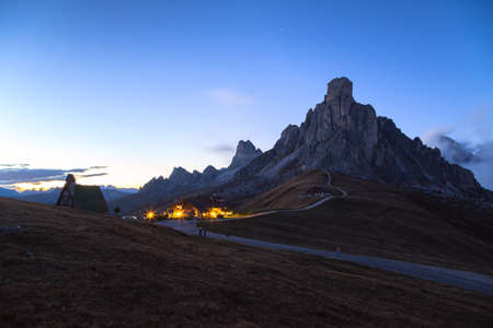 La Gusela, Nuvolau gruppe, South Tirol, dolomites mountains, Passo Giau, Dolomites, Italyの写真素材