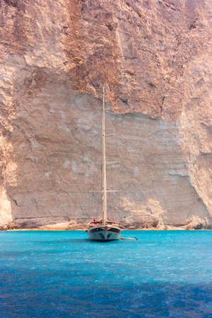 Beautiful sea landscapes on Zakynthos Island in Greeceの写真素材