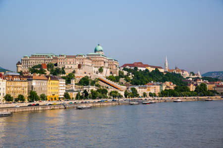 Buda Castle Royal Palace in summerday, Hungary,  Europeのeditorial素材