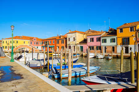 Island murano in Venice Italy in the autumn season の写真素材