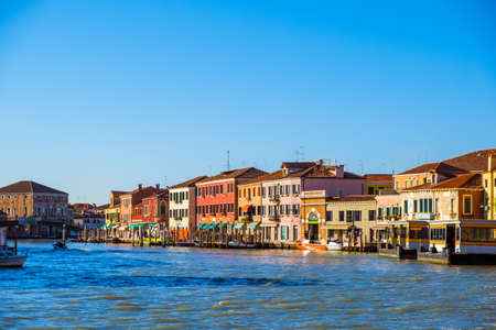 Beautiful panoramic view of Murano, view from the seaside. Italyの写真素材