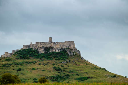 Spissky hrad. The Spis Castle in Central Europe Slovakia.の写真素材