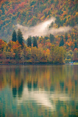 Beautiful autumn at lake Bled in Slovenia. Europeの写真素材
