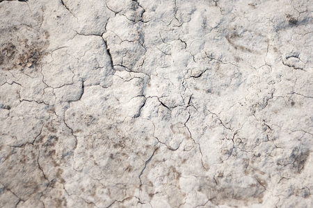 earth, sand in the crevices of drought, the backgroundの写真素材