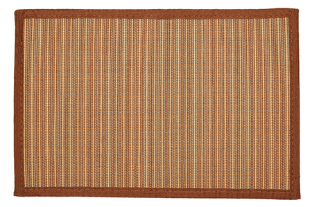 Bamboo mat -  can be used as background.  Isolated on whiteの写真素材