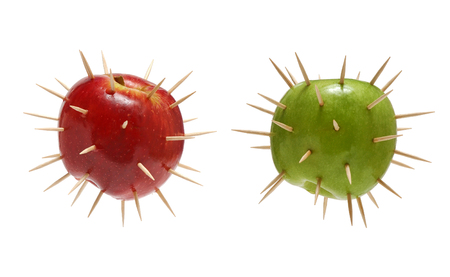 Prickly apples with spikes going from withinの写真素材