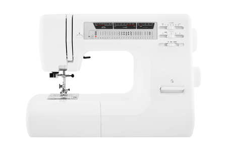 Modern Sewing Machine. Isolated on the white background.の写真素材