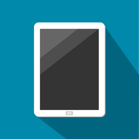White Tablet With Dark touchscreen Vectorのイラスト素材