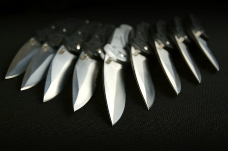 Hunting Knives In A Row