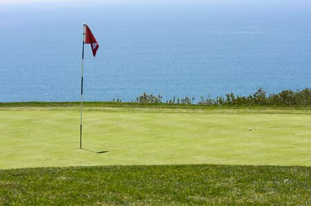 View from Torrey Pines Golf Course in San Diego Californiaの写真素材