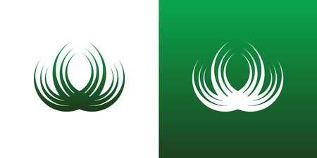 Abstract Circle Combination Logo Icon Symbol Both Solid and Reversed.の写真素材