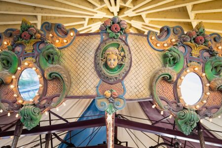 Details of Fairground Carousel Ornate Design.の写真素材