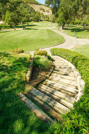 Scenic Golf Course Fairway and Green.の写真素材