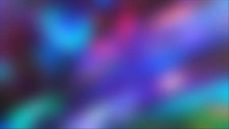Dark blue green purple glowing. Futuristic colorful neon lights show. Abstract holiday blurred backgroundの写真素材