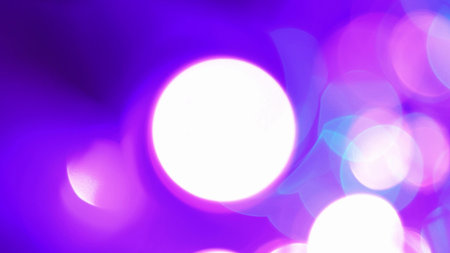 Optical illusion, pink purple blue soft bokeh