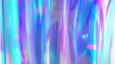 Holographic Abstract Pink and Blue Unicorn Blurry Background Overlayの写真素材