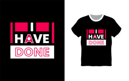 Simple, modern and minimalist typography t-shirt designのイラスト素材