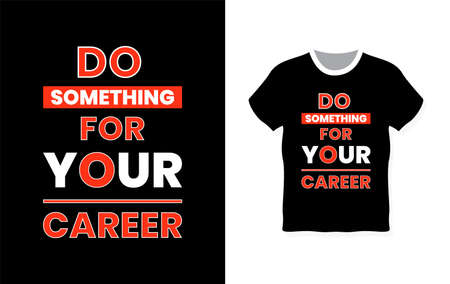 Simple, modern and minimalist typography t-shirt designのイラスト素材