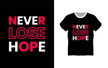 Simple, modern and minimalist typography t-shirt designのイラスト素材