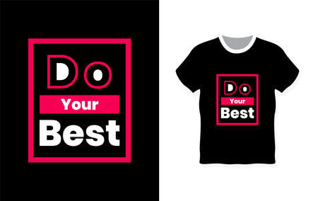 Simple, modern and minimalist typography t-shirt designのイラスト素材