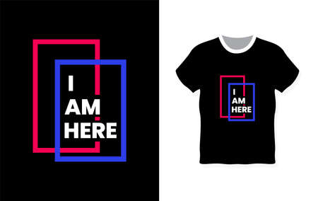 Simple, modern and minimalist typography t-shirt designのイラスト素材