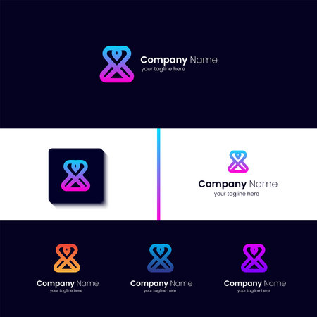 Yoga abstract logo, custom, creative, business, professional, typography, object, modern, minimal, symbol, vectorのイラスト素材