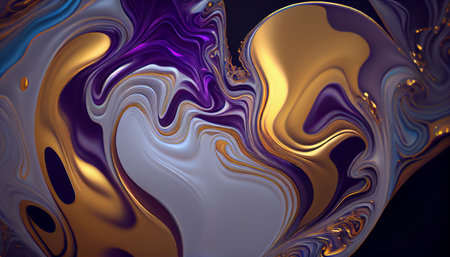 3d rendering of abstract fractal background. Computer generated graphics.の素材